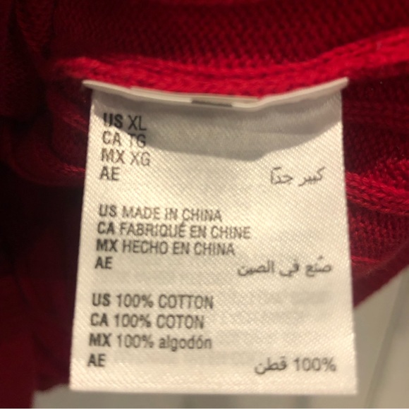 Karen Scott Red Classic Cable Sweater ♥️ - Picture 5 of 7